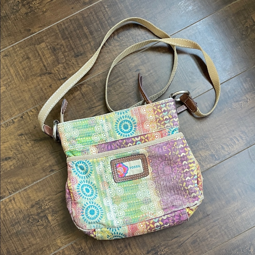 Fossil Colorful Patterned Crossbody Bag